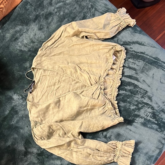 Zara cropped linen top - Picture 6 of 6